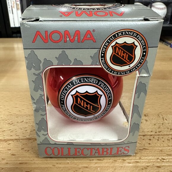 Vintage Noma Collectables - Calgary Flames 90s Christmas Ornament Canada - Picture 2 of 4